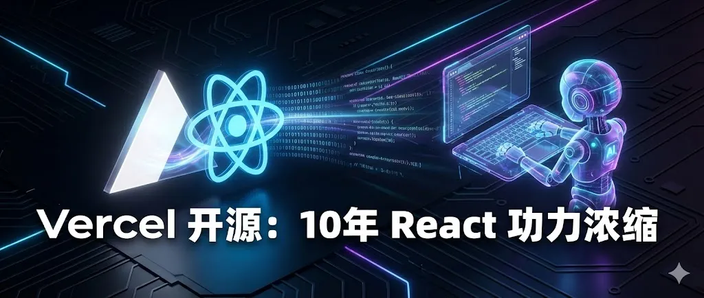 刚刚，Vercel 把 10 年 React 功底开源了！CEO：相当于雇了个 mini 资深专家